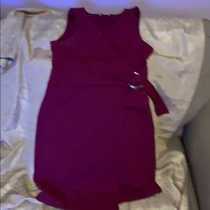 Burgundy dress